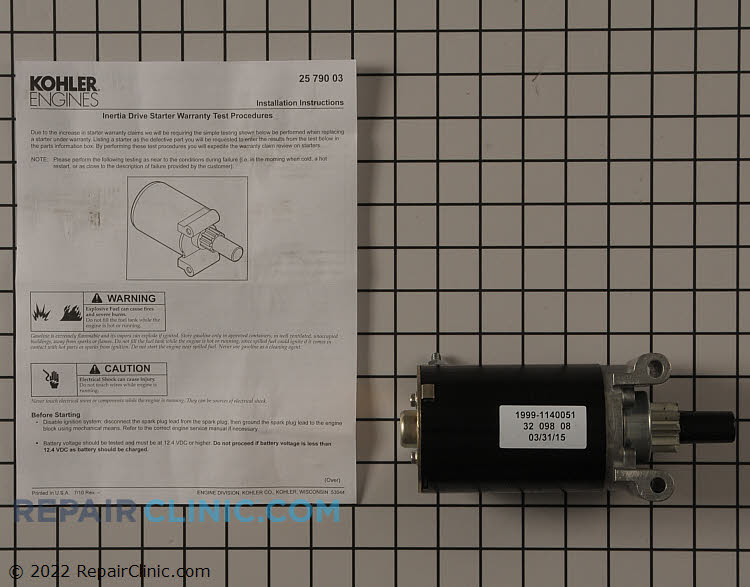 32 098 10-S Starter Assembly